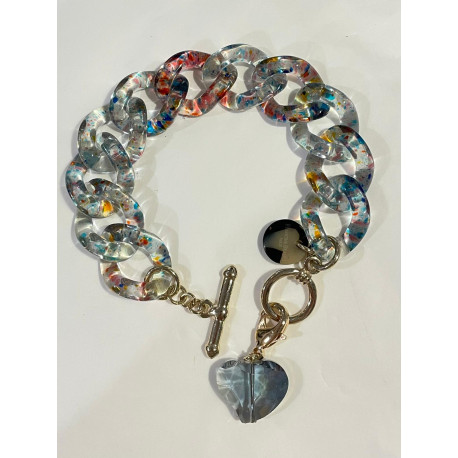 CHARLY Maillons trspt Charms cristal - FRANCINE BRAMLI Paris