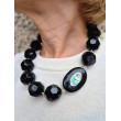 Collier PASCAL noir & nacre - FRANCINE BRAMLI Paris
