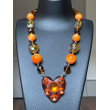 Collier COEUR Ambré/orange - FRANCINE BRAMLI Paris