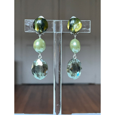 SUZETTE cristal kaki - Francine BRAMLI Paris