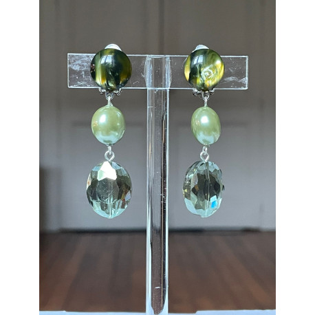 SUZETTE cristal kaki - Francine BRAMLI Paris