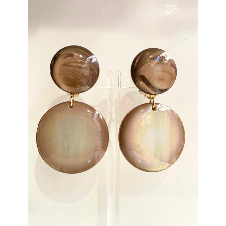 CARLA Marron irisé - Francine BRAMLI Paris