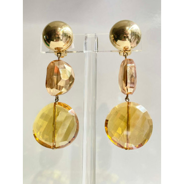 SUZANNA 2 cristal jaune - Francine BRAMLI Paris