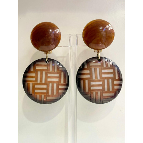 CARLA LAZER Marron irisé - Francine BRAMLI Paris