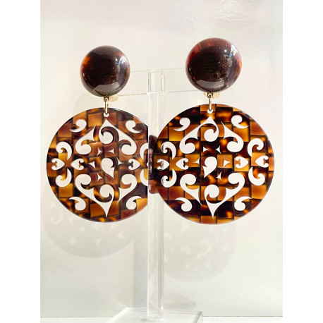 FILIGRAM LAZER Marron - Francine BRAMLI Paris