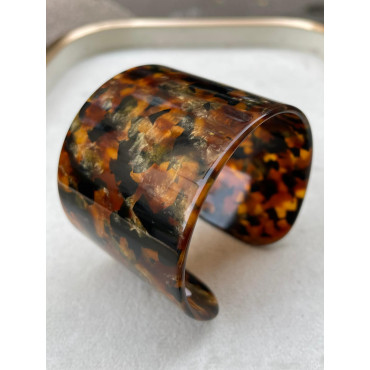 MANCHETTE acétate tigrée - Francine BRAMLI Paris