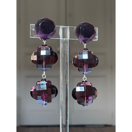 SUZANNA cristal Bordeaux - Francine BRAMLI Paris