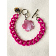 CHARLY Maillons framboise Charms en Nacre - FRANCINE BRAMLI Paris