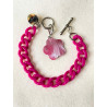 CHARLY Maillons framboise Charms en Nacre - FRANCINE BRAMLI Paris