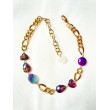 Collier LÉON cristal prune/violet - FRANCINE BRAMLI Paris
