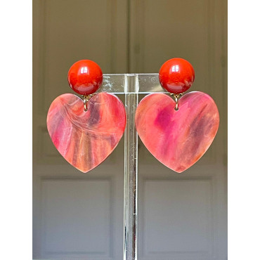 LOVE coeur Marron - Francine BRAMLI Paris