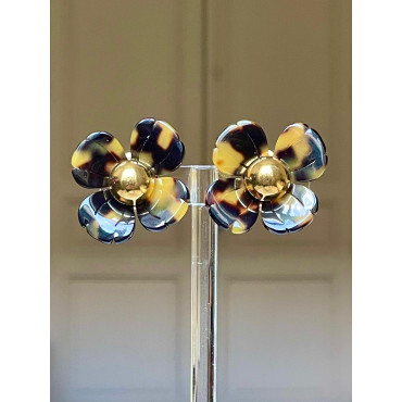 FLORAL S écaille & Doré - Francine BRAMLI Paris