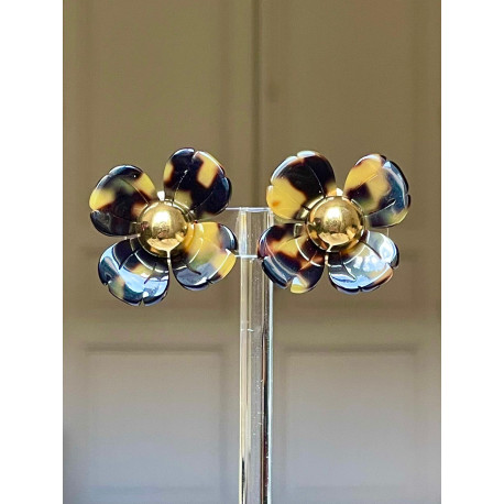 FLORAL S écaille & Doré - Francine BRAMLI Paris