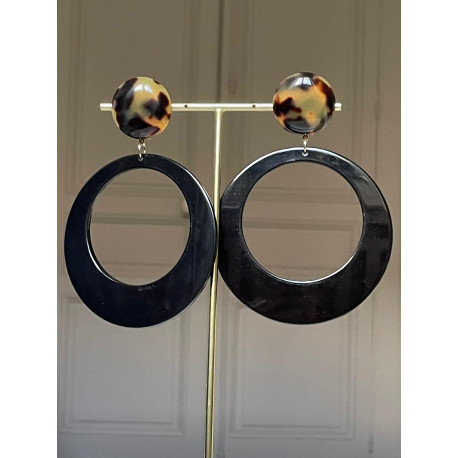 CLOE Noire Cabochon écaille - Francine BRAMLI Paris 25083663