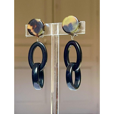 IDALINE Noir & écaille - Francine BRAMLI Paris