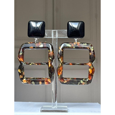 SANDY écaille Tokyo kaki - Francine BRAMLI Paris