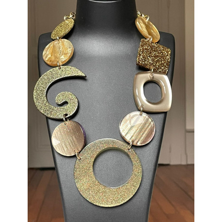 Collier LOÏC Doré- Francine BRAMLI Paris