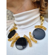 Collier SIMON Noir & Doré - FRANCINE BRAMLI Paris