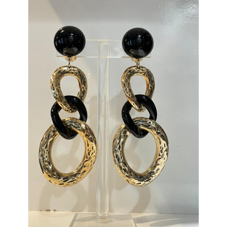 KEREN Maillons Noir/doré - Francine BRAMLI Paris