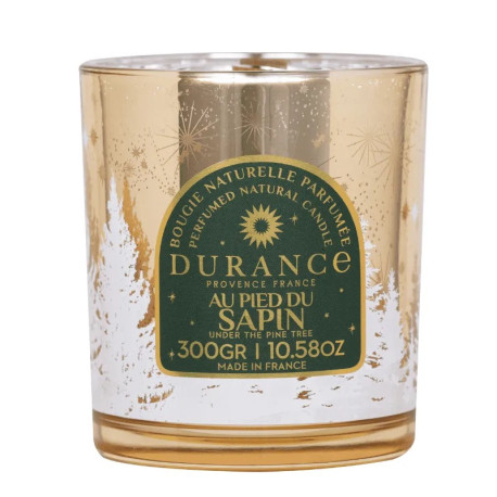 Bougie AU PIED DU SAPIN mèche bois - DURANCE 280gr