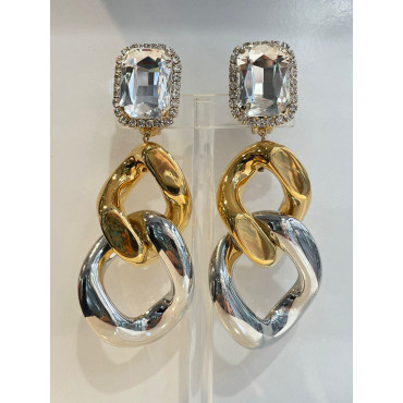 KEREN Maillons doré/argenté - Francine BRAMLI Paris