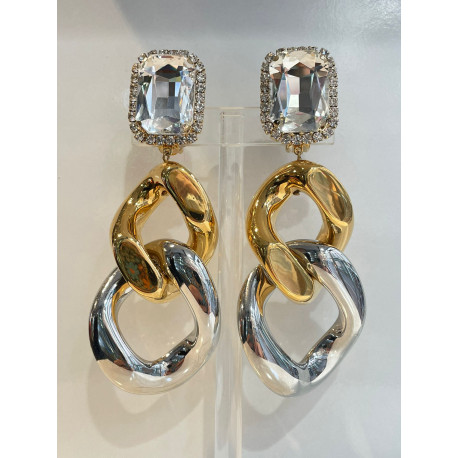 KEREN Maillons doré/argenté - Francine BRAMLI Paris