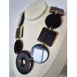 Collier SIMON 2 Noir & Doré - FRANCINE BRAMLI Paris