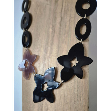 Collier LOÏC noir - Francine BRAMLI Paris