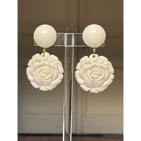 FLOWERS S Ivoire - Francine BRAMLI Paris