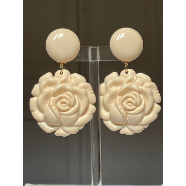 FLOWERS M Ivoire - Francine BRAMLI Paris