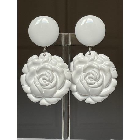 FLOWERS M blanc - Francine BRAMLI Paris