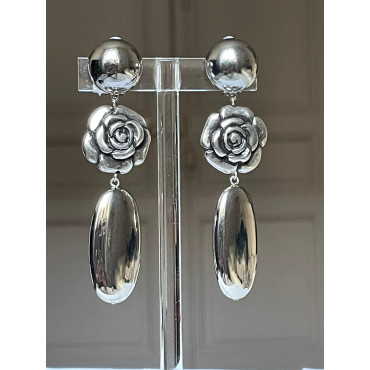 MALDIVES fleur argenté - Francine BRAMLI Paris