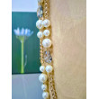 Sautoir EMILIO perles nacrées & cristal - Francine BRAMLI Paris Collier