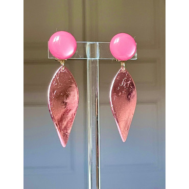 FEUILLE Rose - Francine BRAMLI Paris