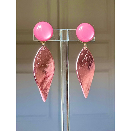 FEUILLE Rose - Francine BRAMLI Paris