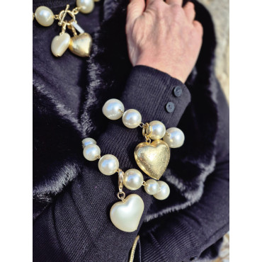 Bracelet TEODOR 3 perles nacrée - Francine BRAMLI Paris