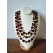 Collier REGIS Marron 3 rangs - FRANCINE BRAMLI Paris