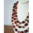 Collier REGIS Marron 3 rangs - FRANCINE BRAMLI Paris