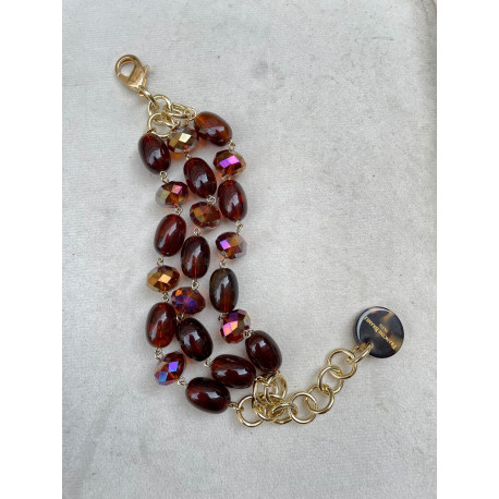 Bracelet SANDRO marron - Francine BRAMLI Paris