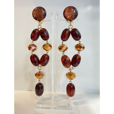 SUZANNA marron & cristal - Francine BRAMLI Paris