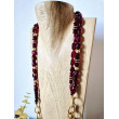 Collier IMPERIAL bordeaux - Francine BRAMLI Paris