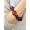Bracelet GALAXY Bordeaux - Francine BRAMLI Paris