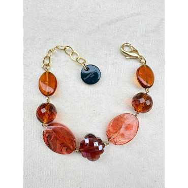 Bracelet SWANN Marron 1 - Francine BRAMLI Paris