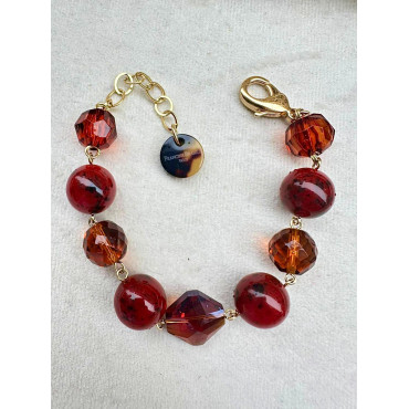 Bracelet SWANN Marron 2 - Francine BRAMLI Paris