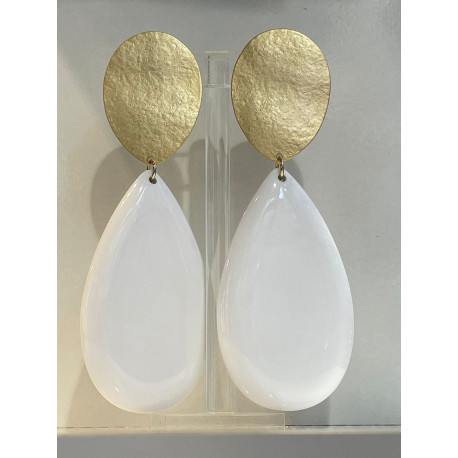 LIMA blanc/doré - Francine BRAMLI Paris