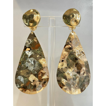 GOUTTE martelée dorée - Francine BRAMLI Paris