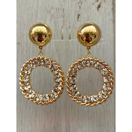 ELODIE Créole cristal - Francine BRAMLI Paris