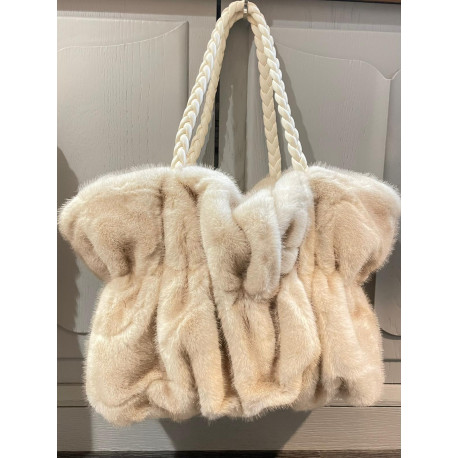 SAC FOURRURE Ivoire