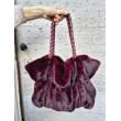 SAC FOURRURE Bordeaux/Prune