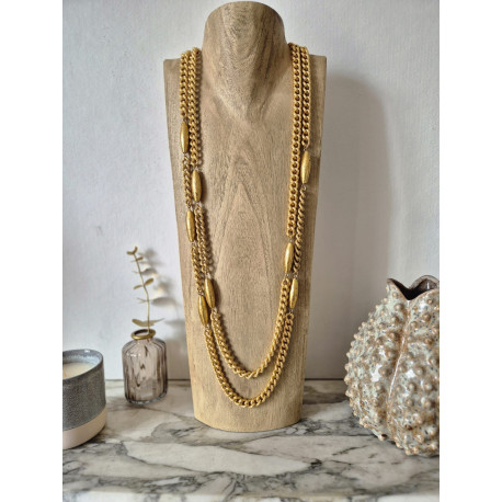 Collier MAGNIFICENCE doré - Francine BRAMLI Paris